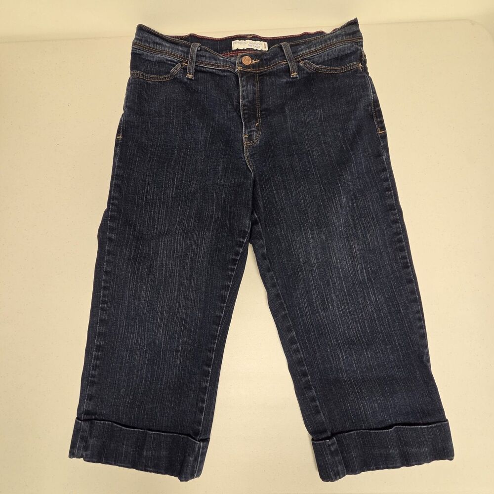 Levis 548 Capris Womens Size 10 Denim Blue Perfectly Slimming Capri Jeans Clean
